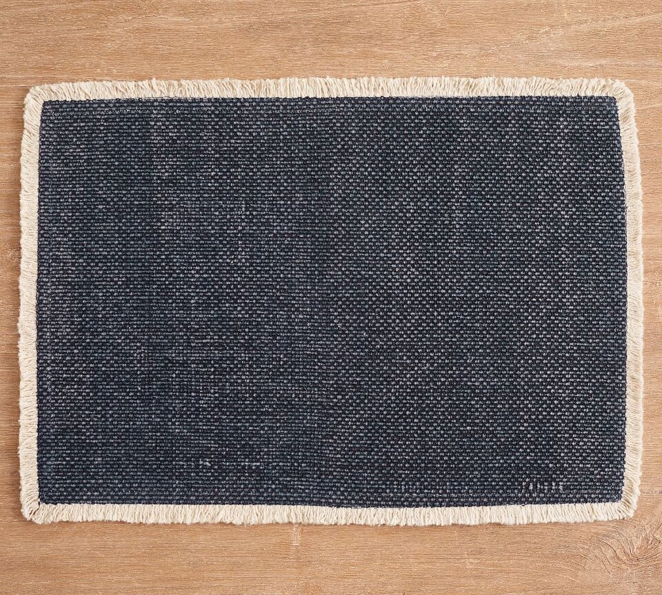 Mason Handwoven Cotton Fringe Placemats Pottery Barn Australia